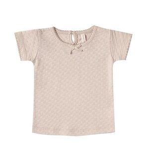 Quincy Mae Pointelle Tee - Petal